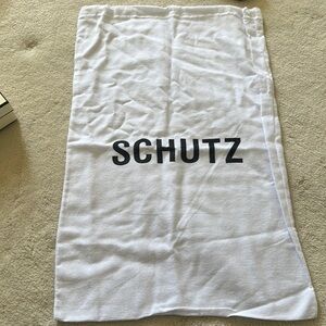 Schutz White Drawstring Dustbag